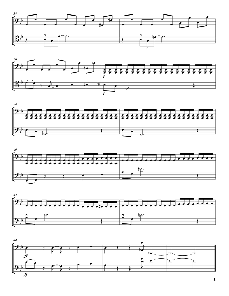 Mission: Impossible Theme (from Mission: Impossible) String Duet scores gallery preview page 3