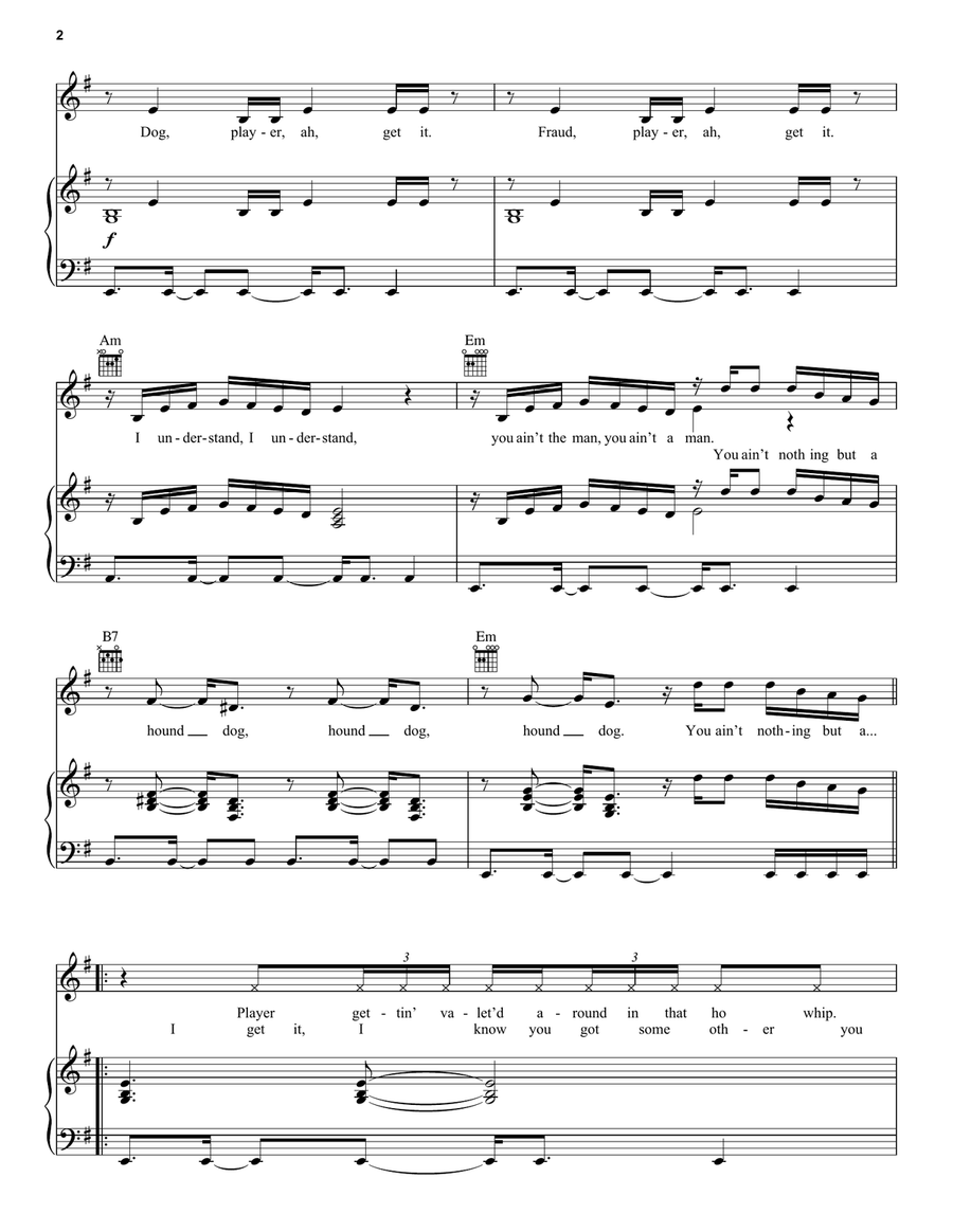 Vegas (from ELVIS) Vegas (from ELVIS) Piano, Vocal, Guitar scores gallery preview page 2