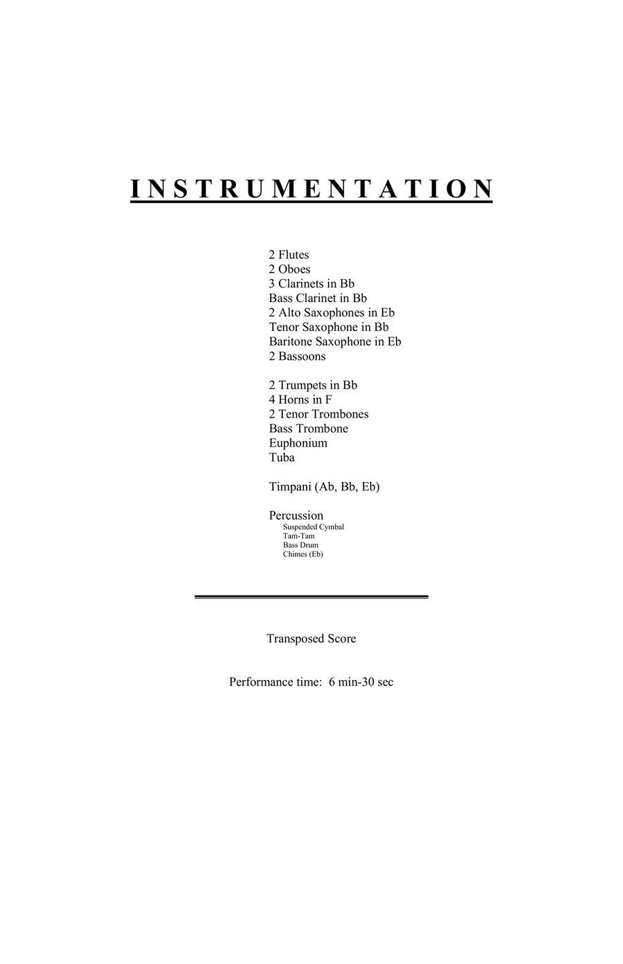 My Tears Have Been My Food (for concert band) - Score Only Concert Band scores gallery preview page 4