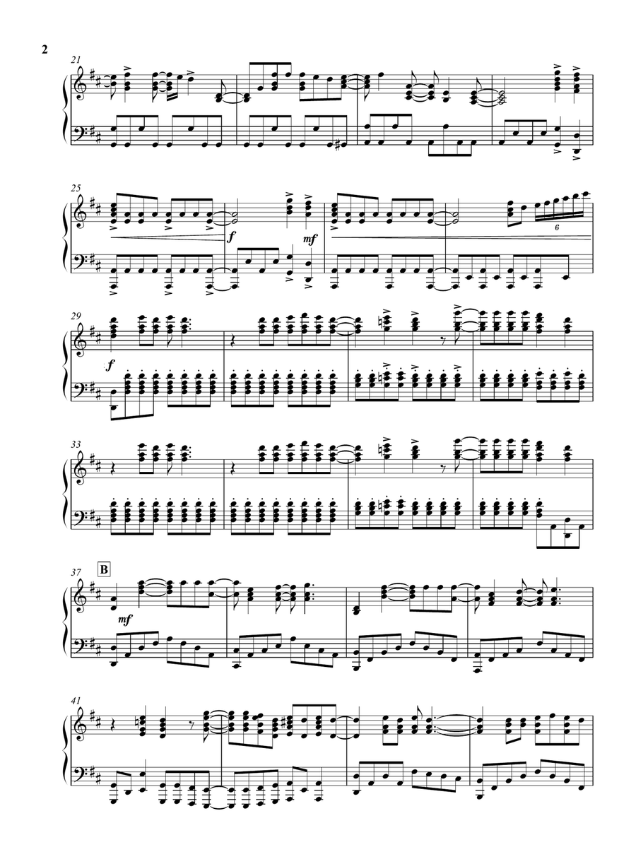 Mamma Mia Mamma Mia Piano Solo scores gallery preview page 3