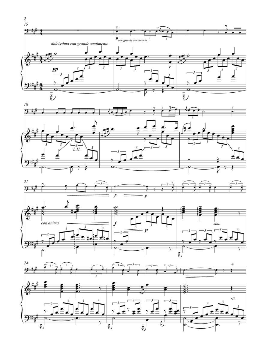 Vissi D'Arte, Vissi D'Amore Piano scores gallery preview page 2