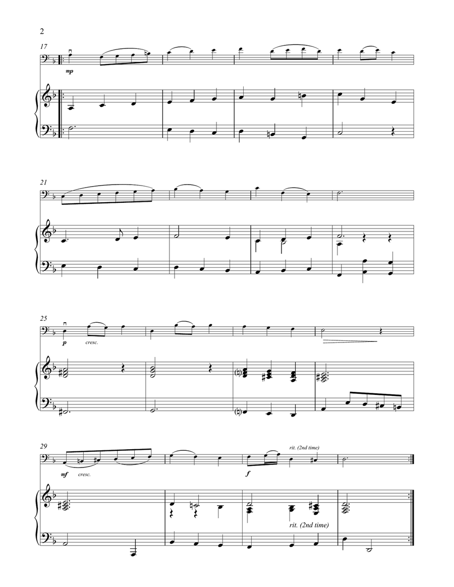 Minuet In G Minor, BWV Anh. 115 Piano scores gallery preview page 2