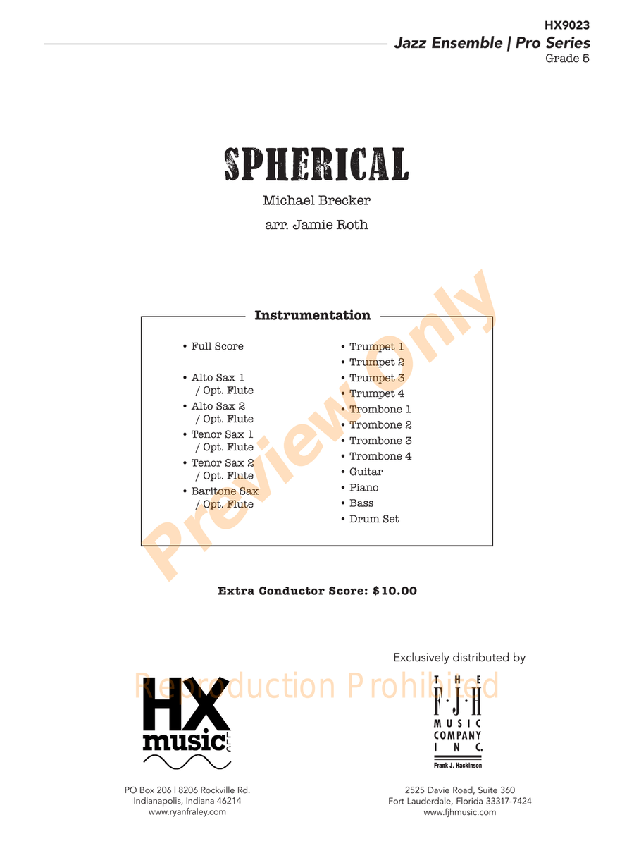 Spherical Spherical Jazz Ensemble scores gallery preview page 2