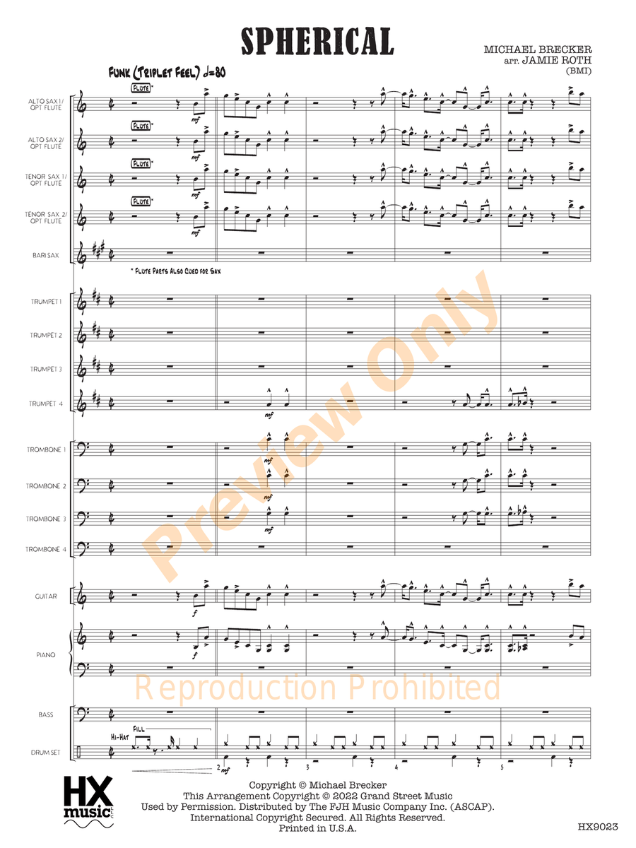 Spherical Spherical Jazz Ensemble scores gallery preview page 4