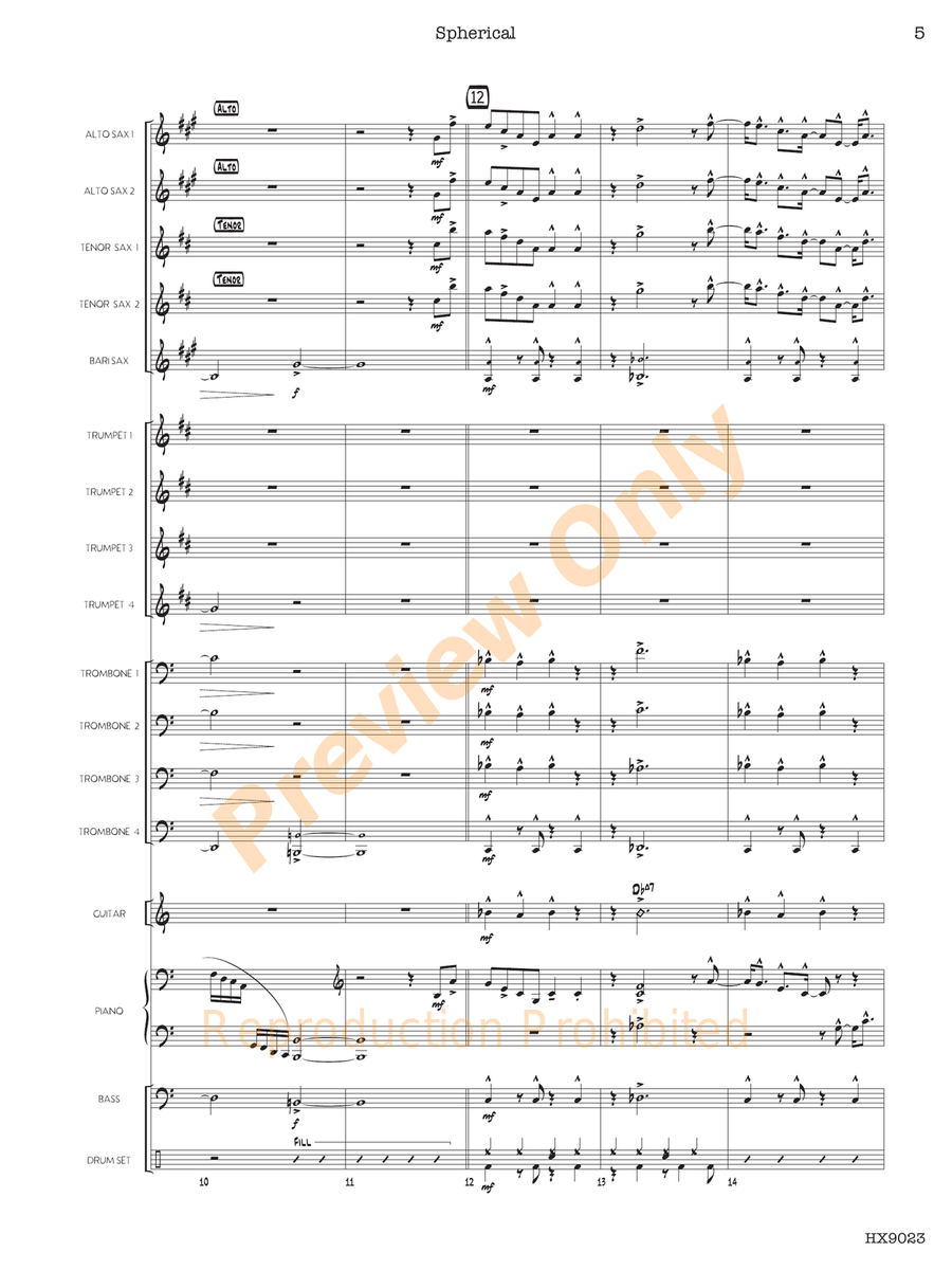 Spherical Spherical Jazz Ensemble scores gallery preview page 6