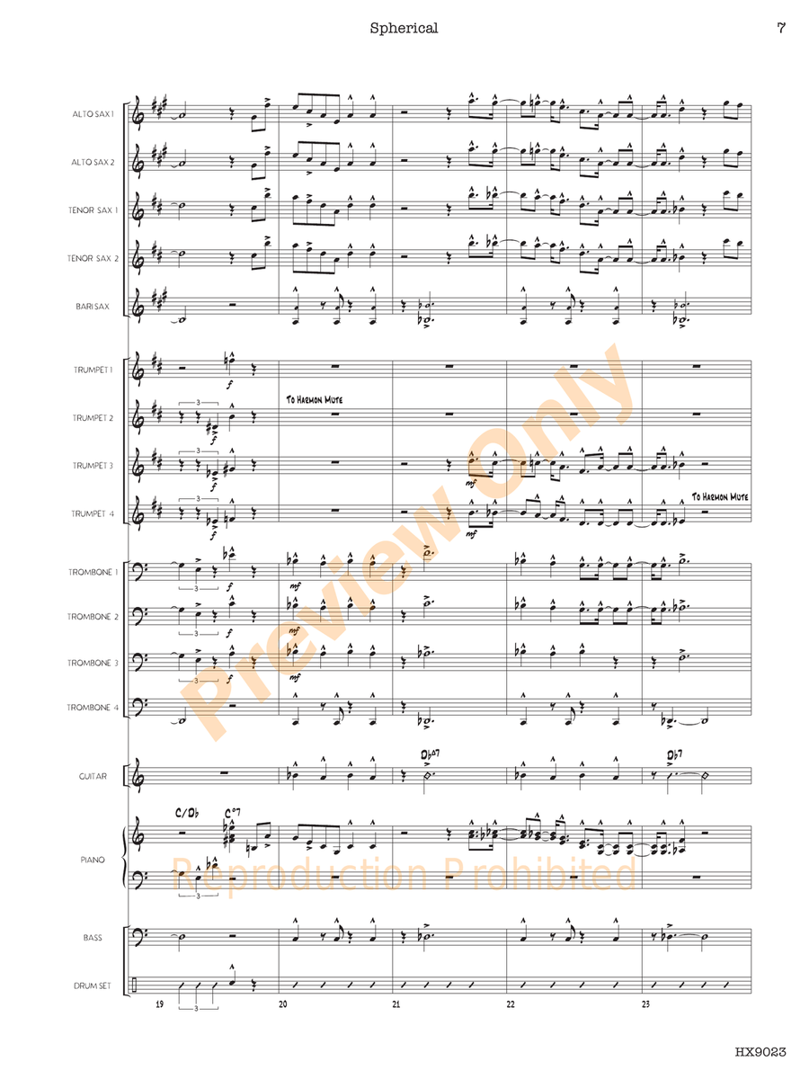 Spherical Spherical Jazz Ensemble scores gallery preview page 8