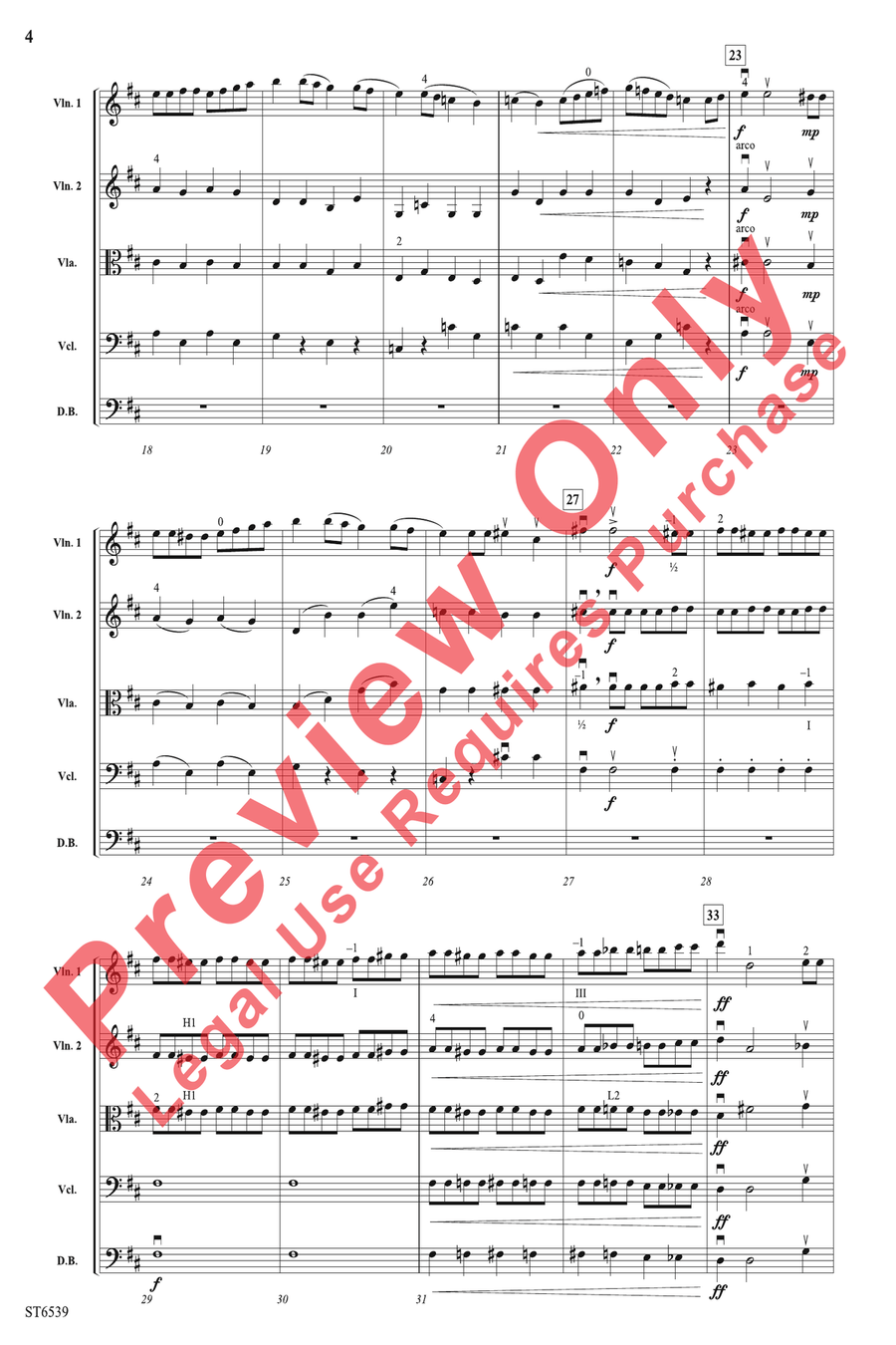 Carnival Overture Carnival Overture String Orchestra scores gallery preview page 4