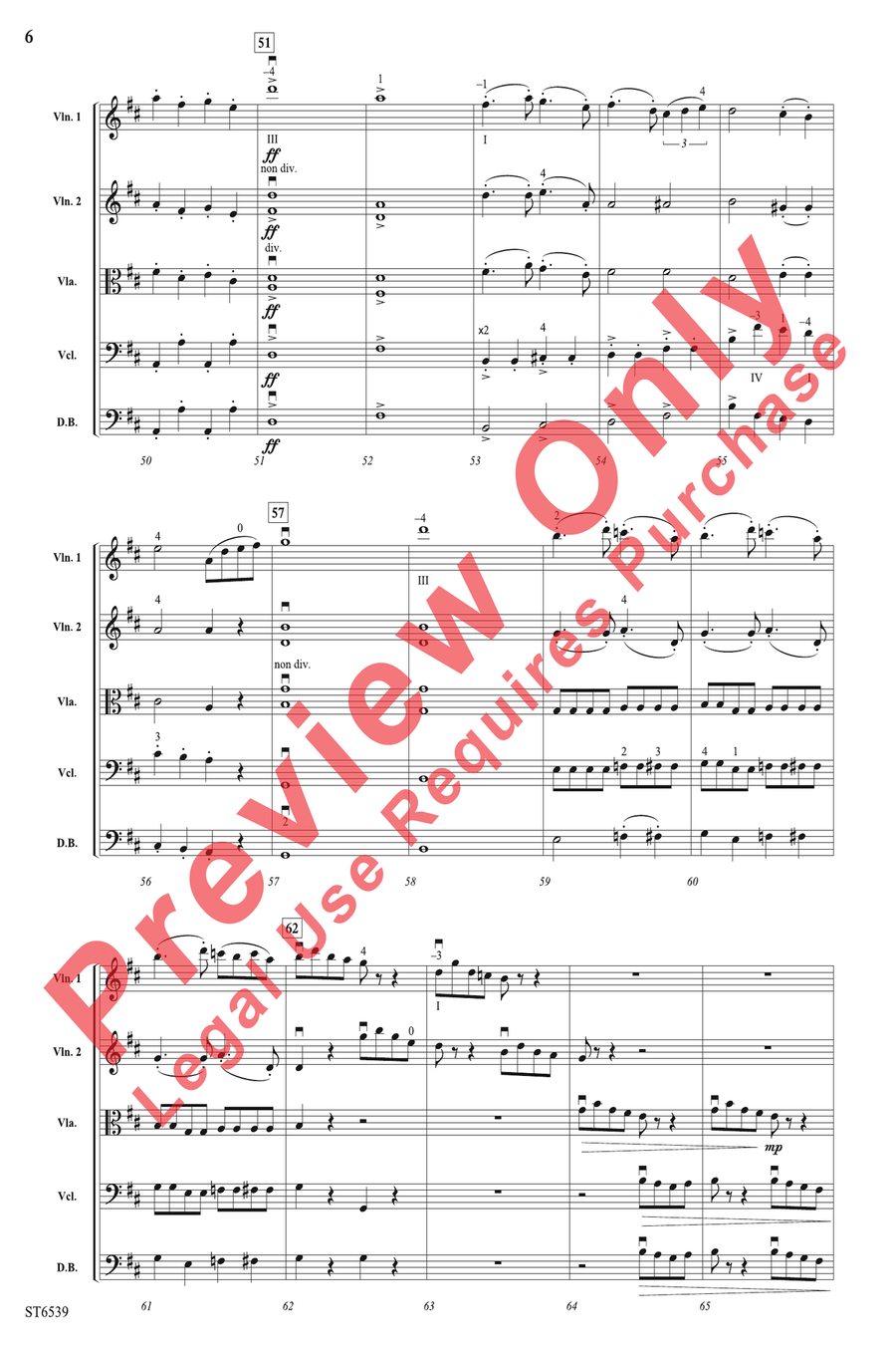 Carnival Overture Carnival Overture String Orchestra scores gallery preview page 6