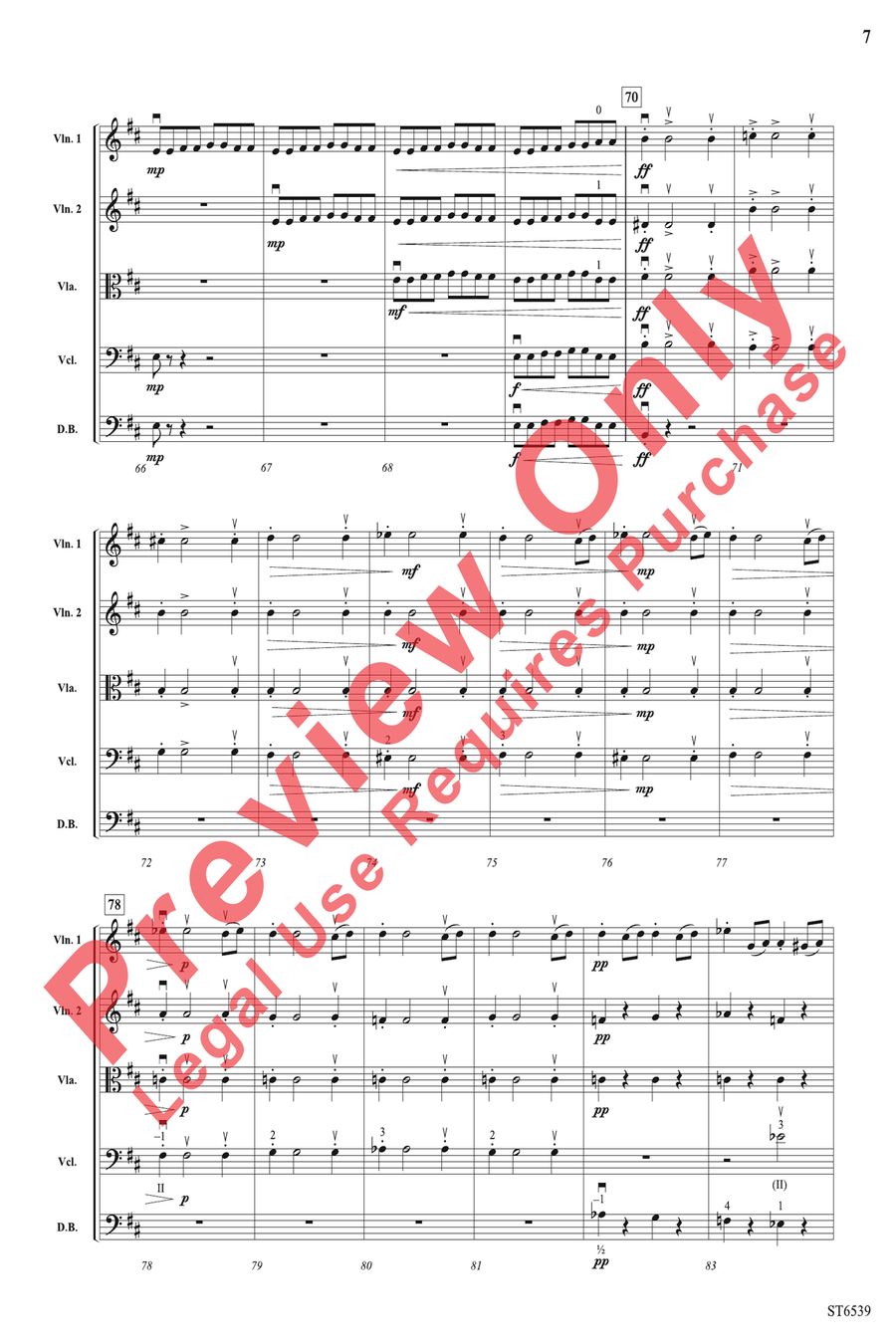 Carnival Overture Carnival Overture String Orchestra scores gallery preview page 7
