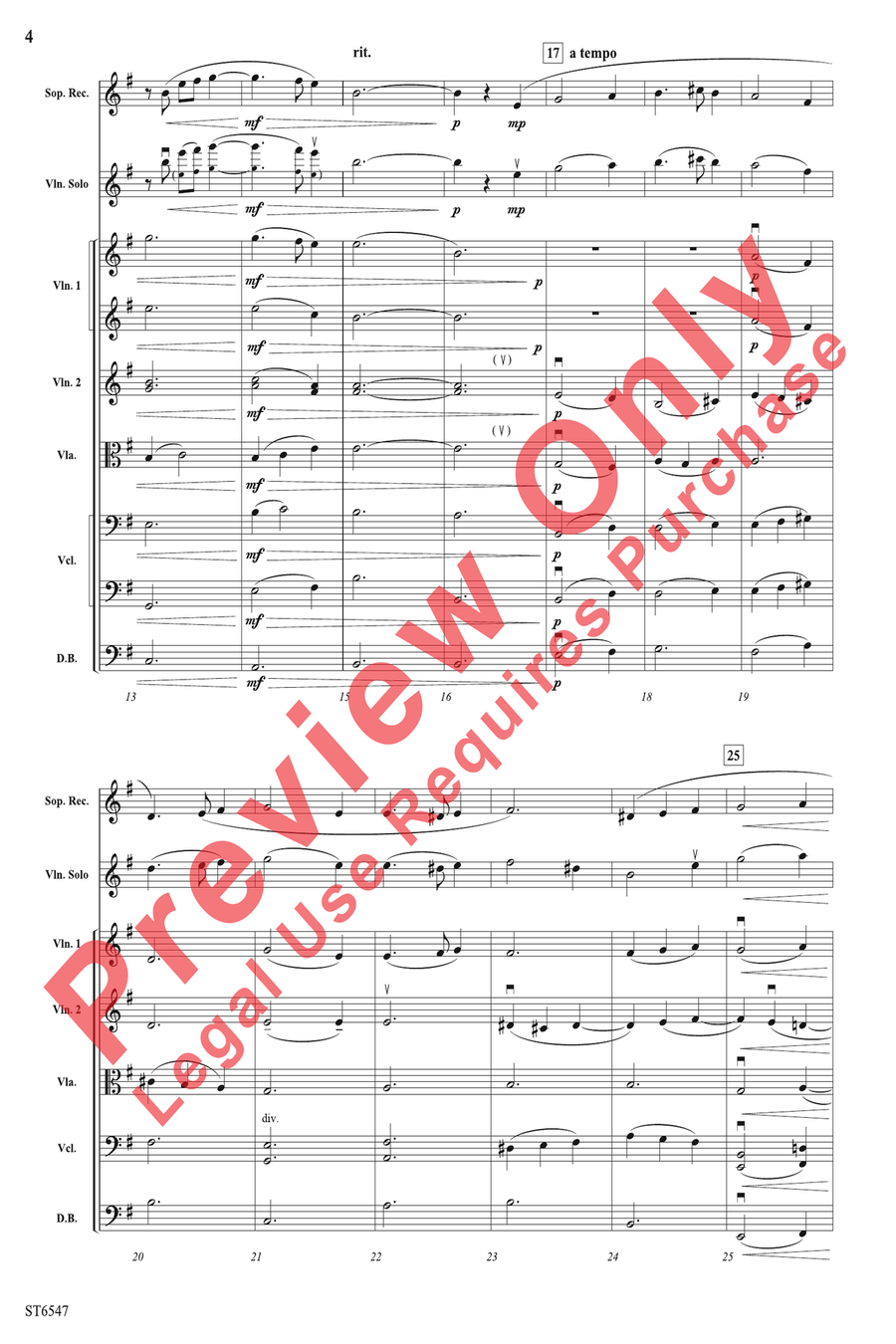 Angels Greet with Anthems Sweet String Orchestra scores gallery preview page 4