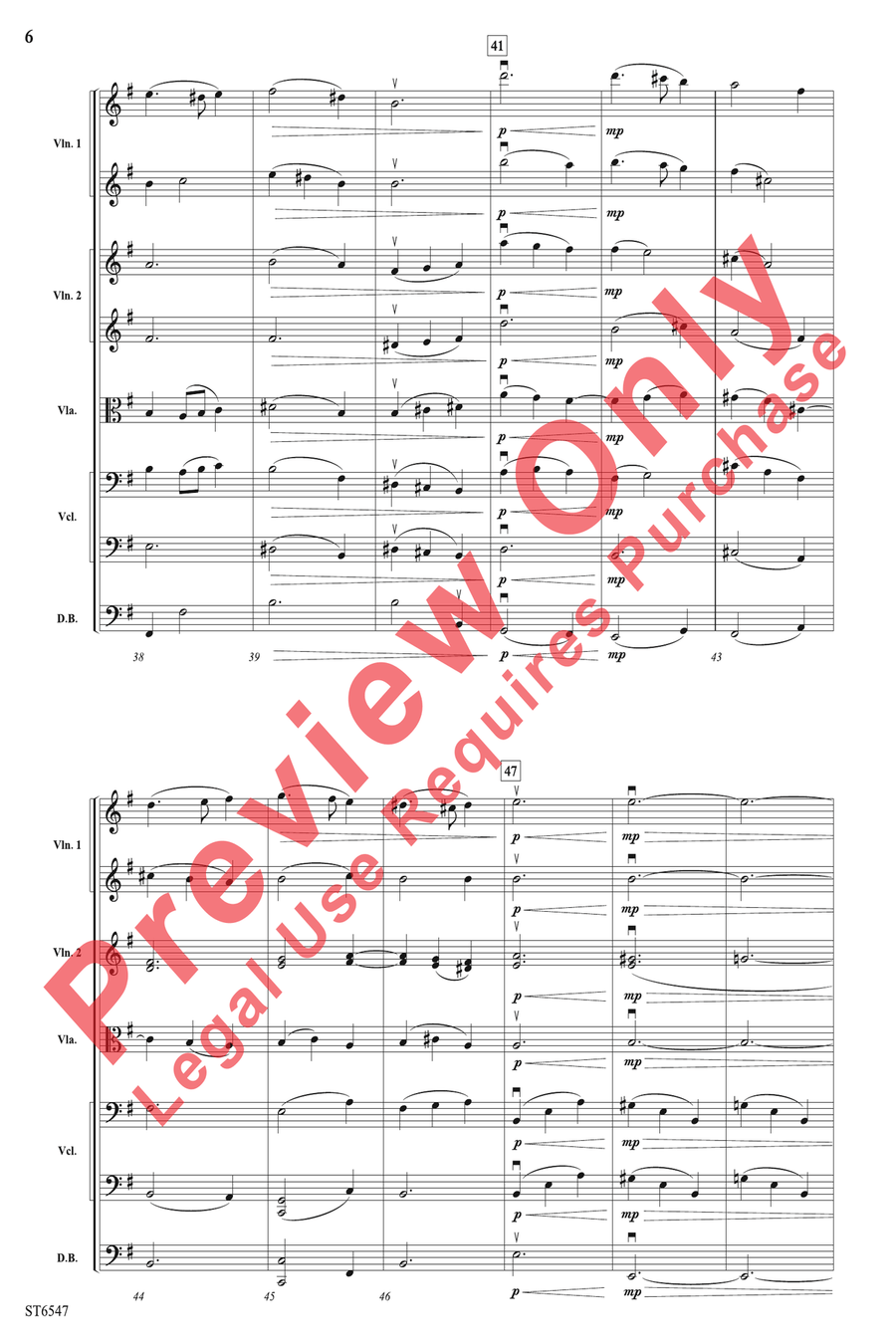 Angels Greet with Anthems Sweet String Orchestra scores gallery preview page 6