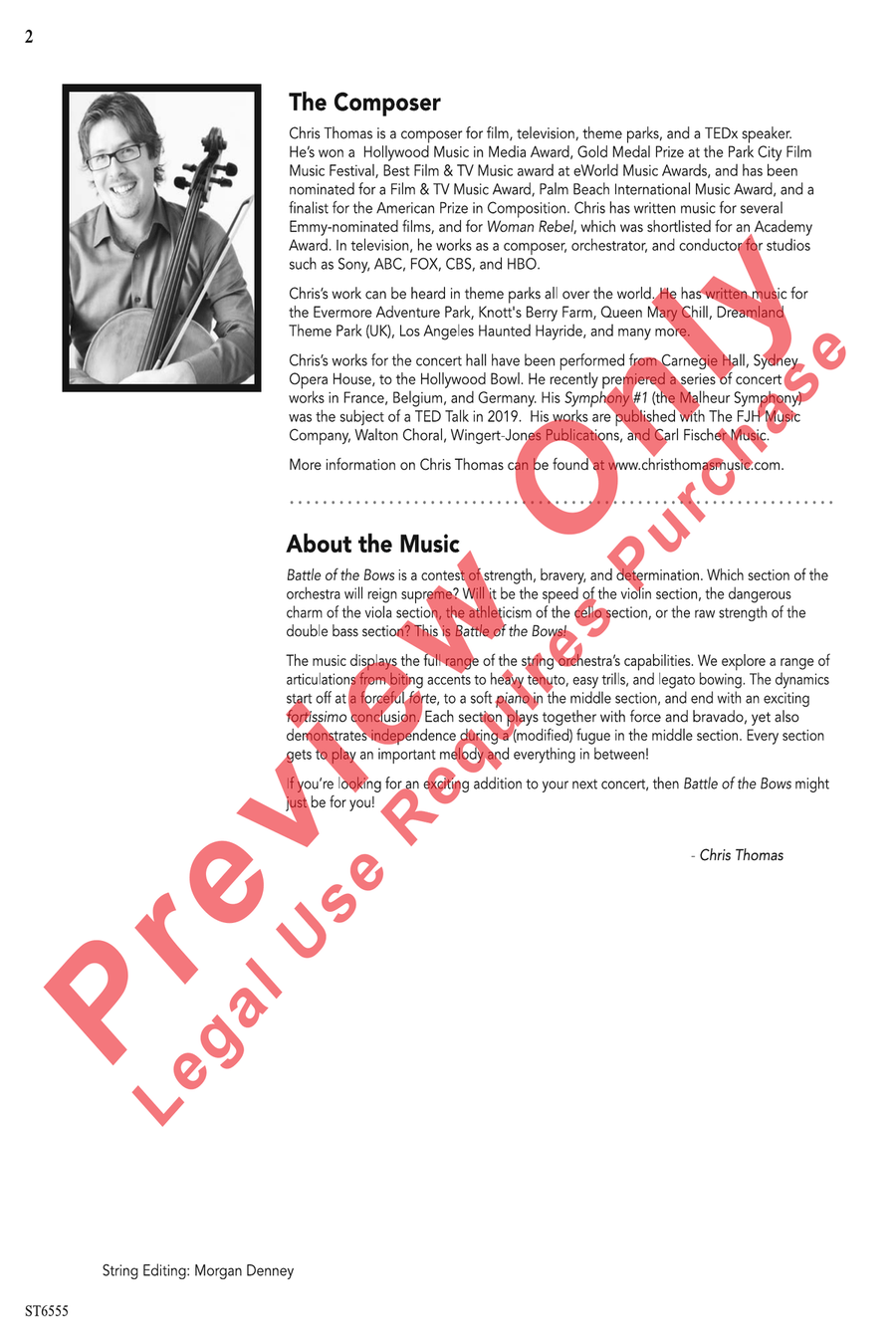 Battle of the Bows Battle of the Bows String Orchestra scores gallery preview page 2