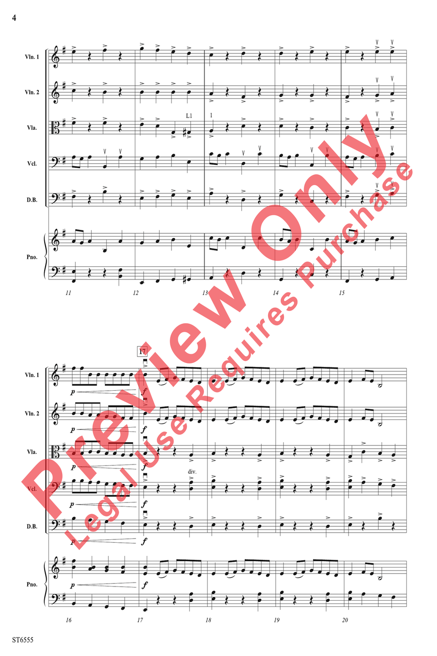 Battle of the Bows Battle of the Bows String Orchestra scores gallery preview page 4