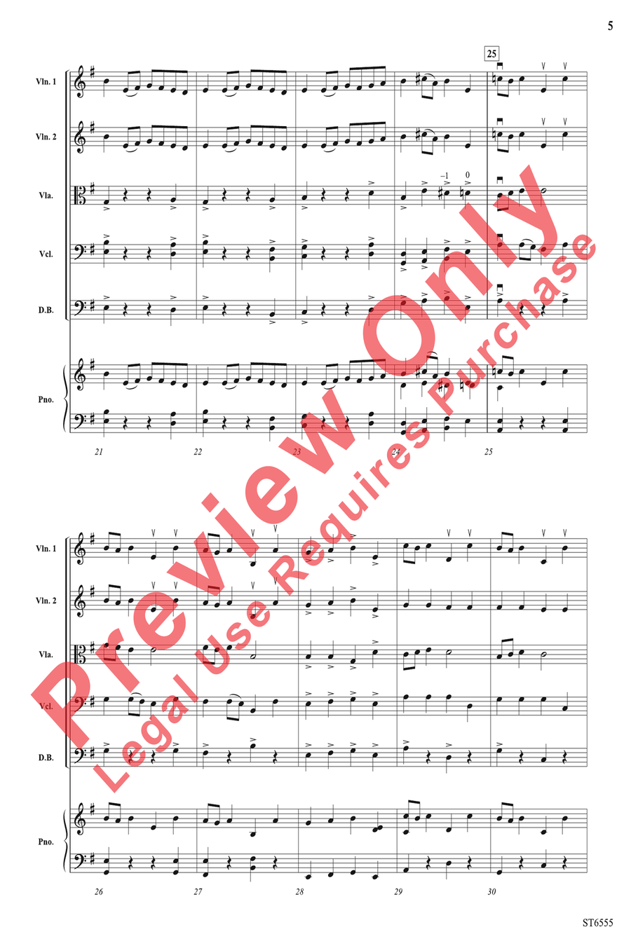 Battle of the Bows Battle of the Bows String Orchestra scores gallery preview page 5