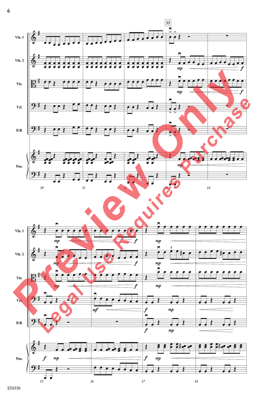 Double Agent Double Agent String Orchestra scores gallery preview page 6