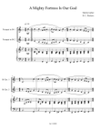 A Mighty Fortress is Our God (Trumpet Duet with Piano Accompaniment)
