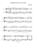 A Mighty Fortress is Our God (Violin Duet) mini preview