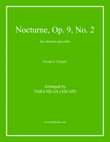 Nocturne, Op. 9, No. 2 for clarinet and cello