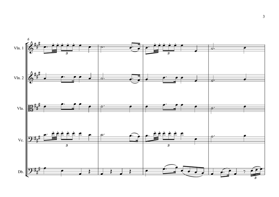 Somalian National Anthem for String Orchestra (Old & New) (MFAO World National Anthem Series) String Orchestra scores gallery preview page 3
