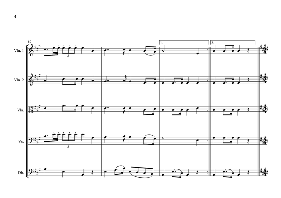 Somalian National Anthem for String Orchestra (Old & New) (MFAO World National Anthem Series) String Orchestra scores gallery preview page 4