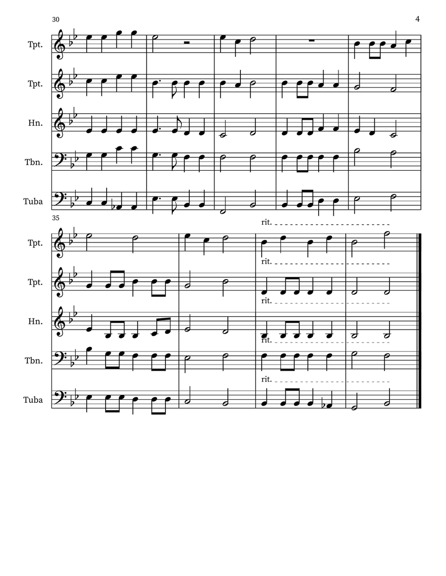 Christ, We Do All Adore Thee Small Ensemble scores gallery preview page 4