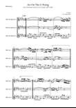 Air On The G String (J.S. Bach) for Alto Saxophone Trio mini preview