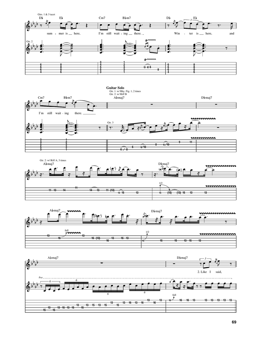 Waiting In Vain Waiting In Vain Acoustic Guitar scores gallery preview page 3