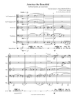 America the Beautiful for Brass Quintet (opt. snare drum)