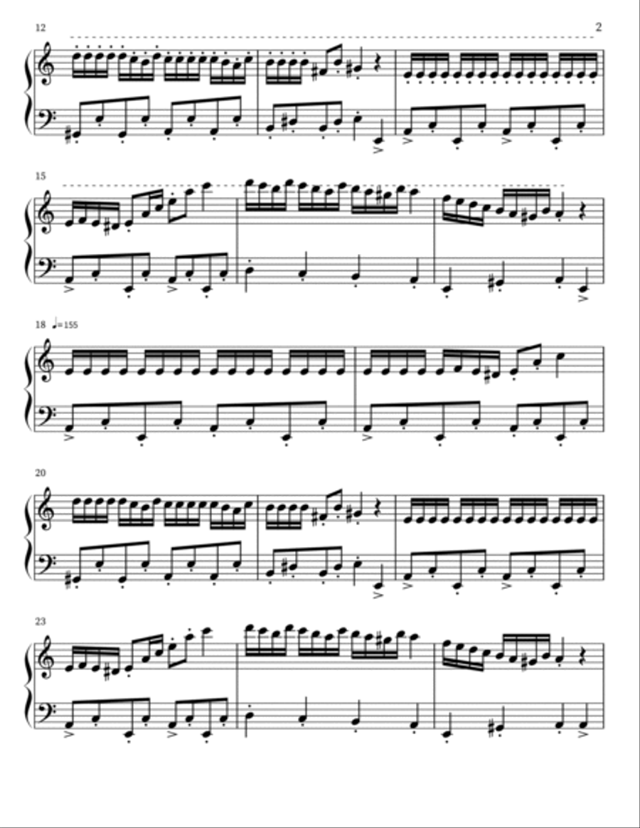 Rush E Rush E Piano Solo scores gallery preview page 2