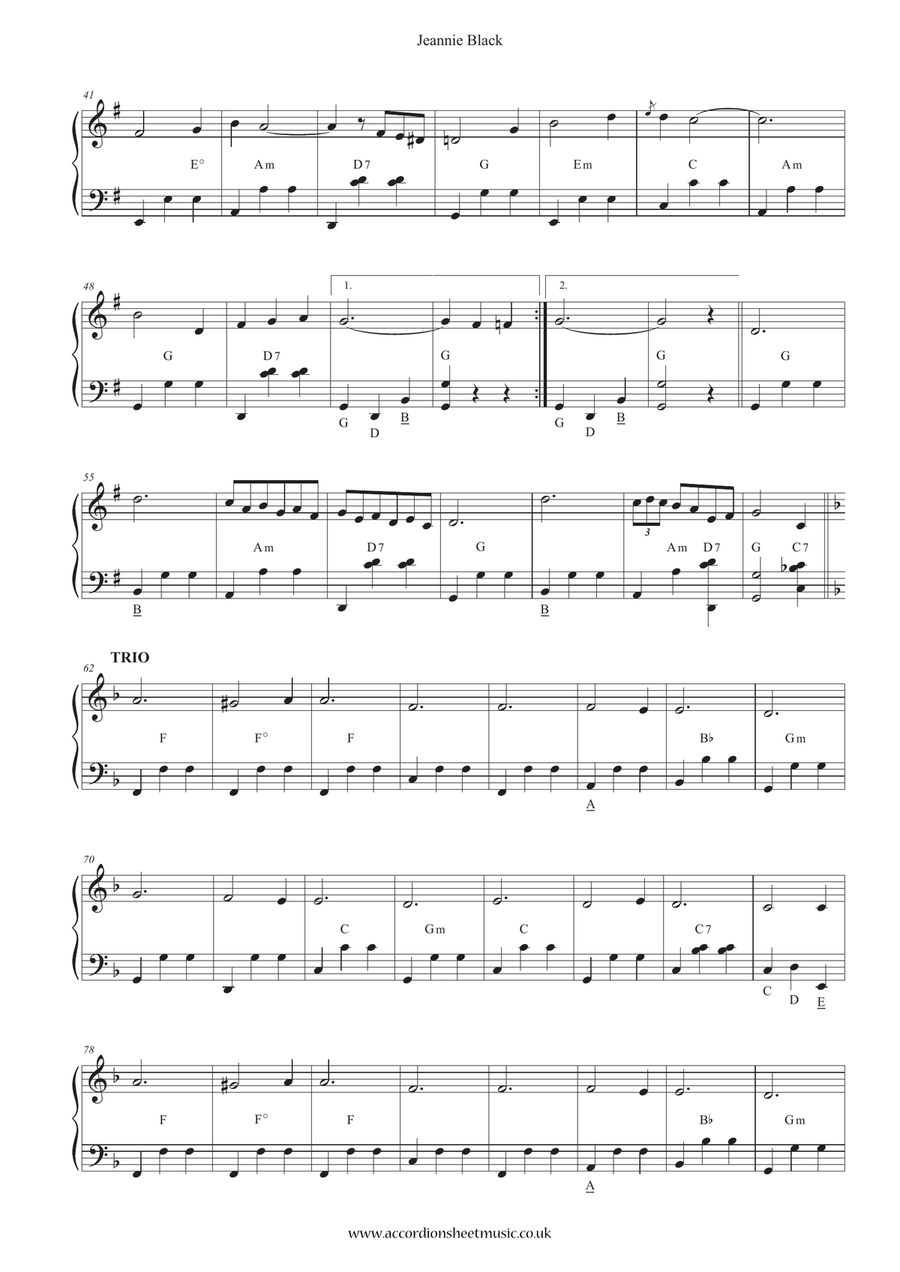 Jeannie Black Accordion scores gallery preview page 2
