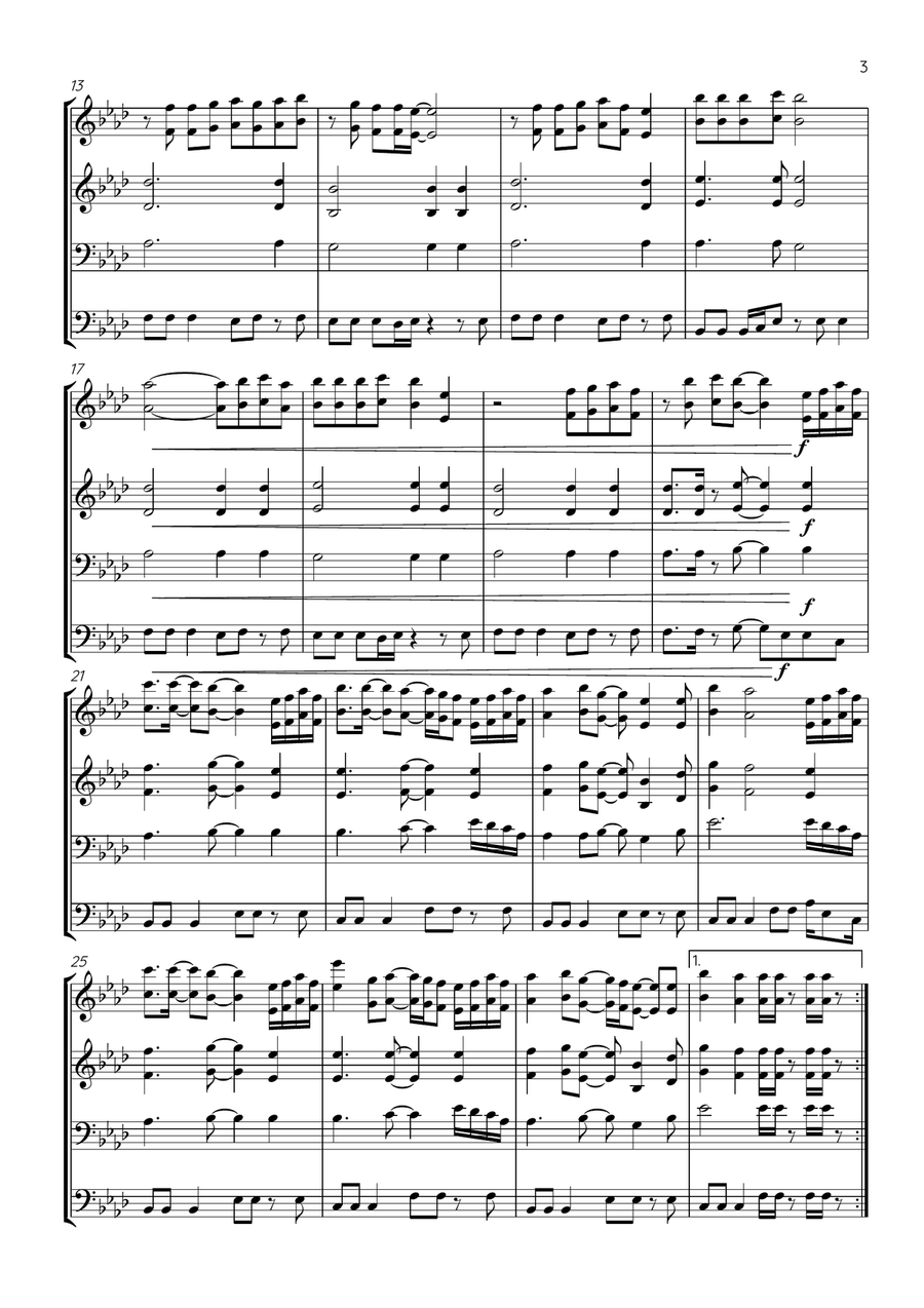 Never Gonna Give You Up Large Ensemble scores gallery preview page 3