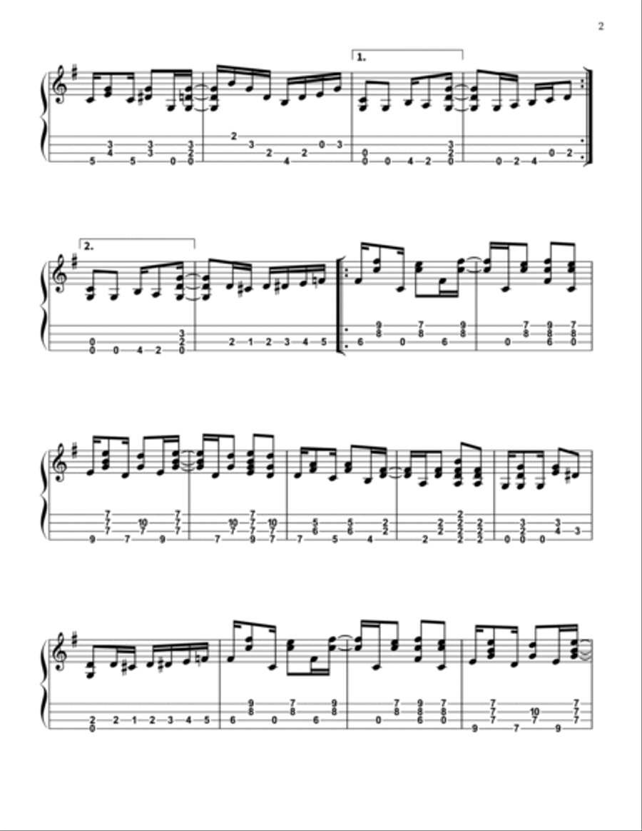 Pine Apple Rag Ukulele scores gallery preview page 2
