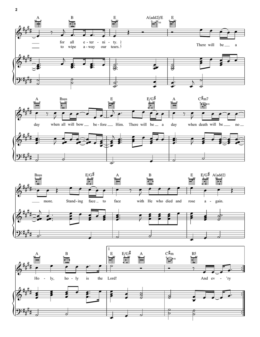 Hymn Of Heaven Hymn Of Heaven Piano, Vocal, Guitar scores gallery preview page 2