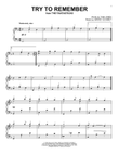 Try To Remember (from The Fantasticks)