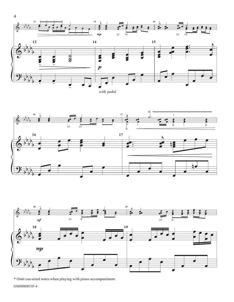 Promenade (piano accompaniment to 8 handbell version) Handbell Choir scores gallery preview page 4