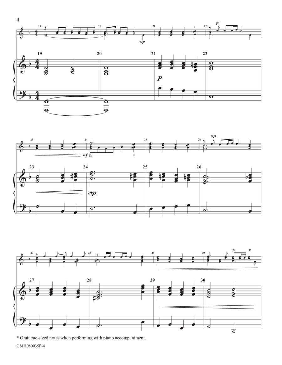 A Mighty Fortress Is Our God (piano accompaniment to 8 handbell version) A Mighty Fortress Is Our God (piano accompaniment to 8 handbell version) Handbell Choir scores gallery preview page 4