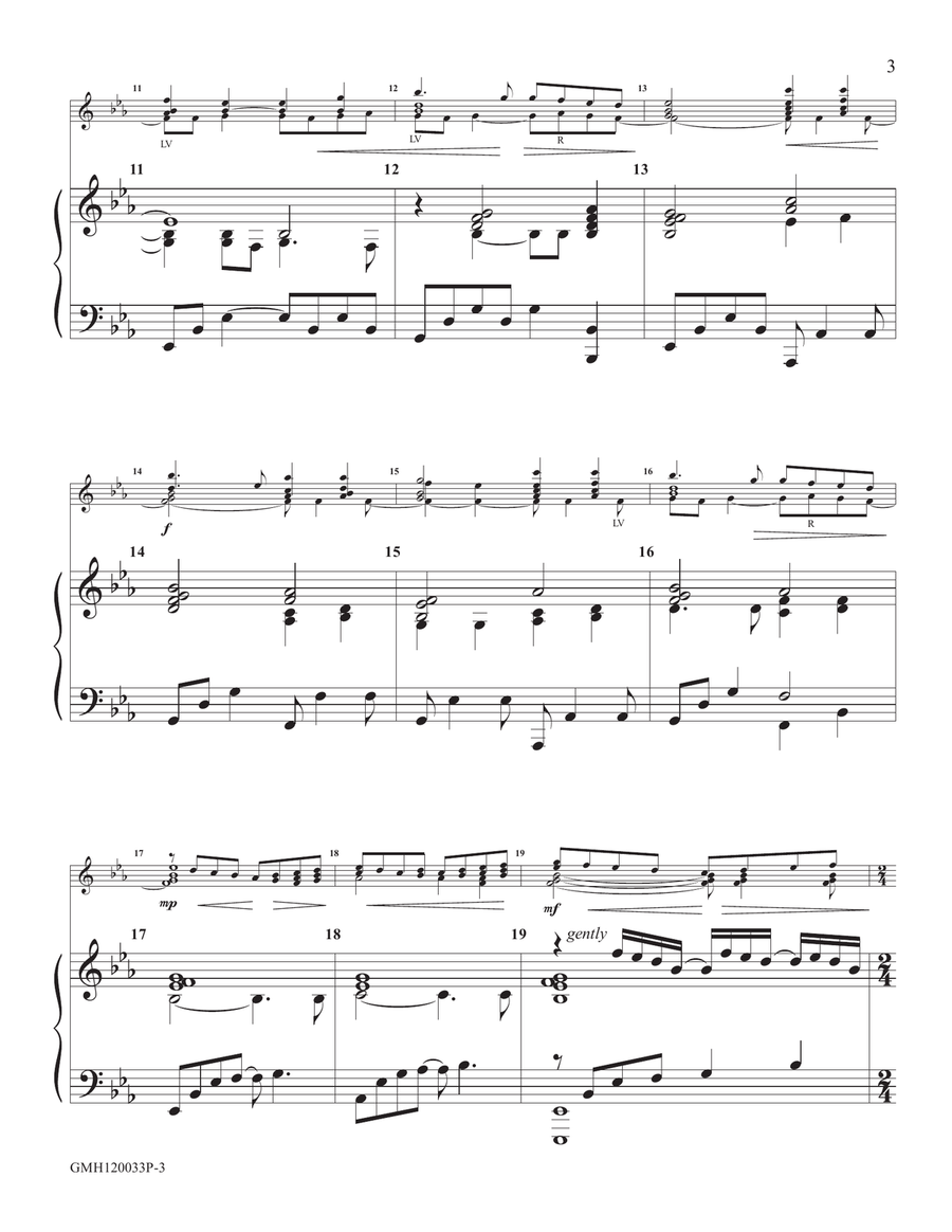 Once in Royal David's City (piano accompaniment to 12 handbell version) Once in Royal David's City (piano accompaniment to 12 handbell version) Handbell Choir scores gallery preview page 3