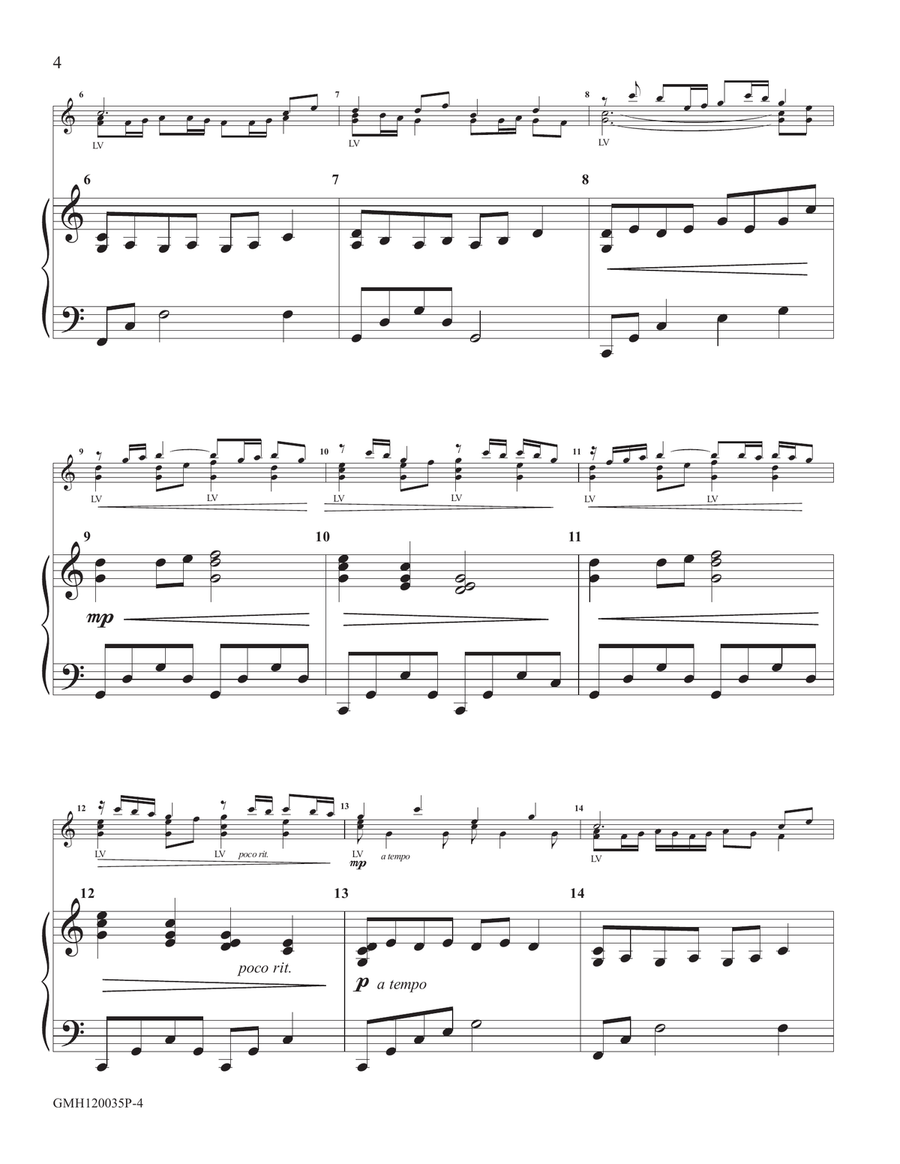Still, Still, Still (piano accompaniment for 12 handbell version) Handbell Choir scores gallery preview page 4