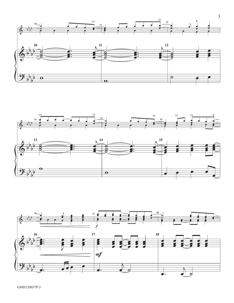 In Celebration (piano accompaniment to 12 handbell version) Handbell Choir scores gallery preview page 3