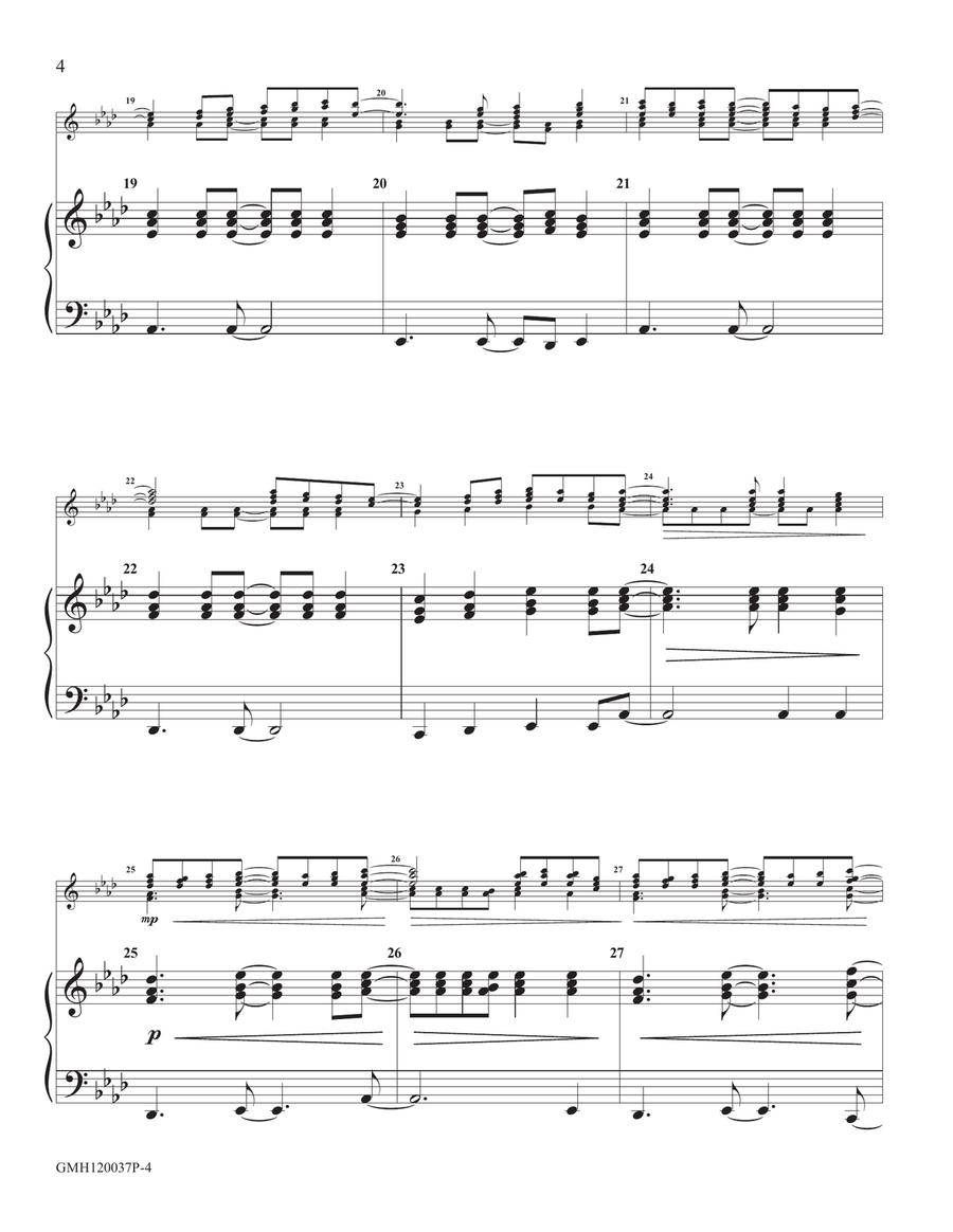 In Celebration (piano accompaniment to 12 handbell version) Handbell Choir scores gallery preview page 4