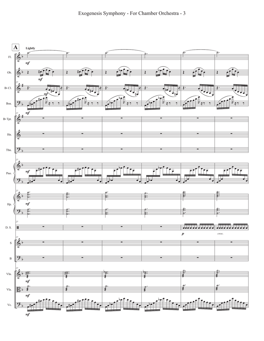Exogenesis: Symphony Part I (overture) Large Ensemble scores gallery preview page 3
