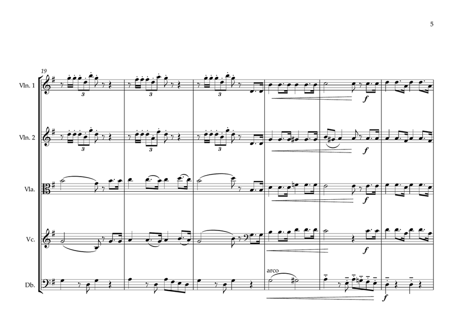 Panamanian National Anthem for String Orchestra (World National Anthem Series) String Orchestra scores gallery preview page 5