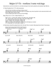 Major ii V I's - rootless 3 note voicings