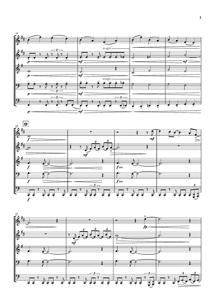 Everybody Wants To Rule The World Brass Ensemble scores gallery preview page 3