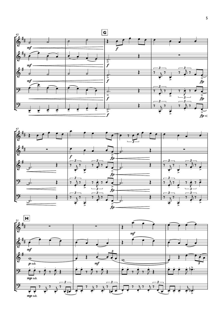 Everybody Wants To Rule The World Brass Ensemble scores gallery preview page 5