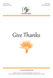 Give Thanks (SATB) mini preview