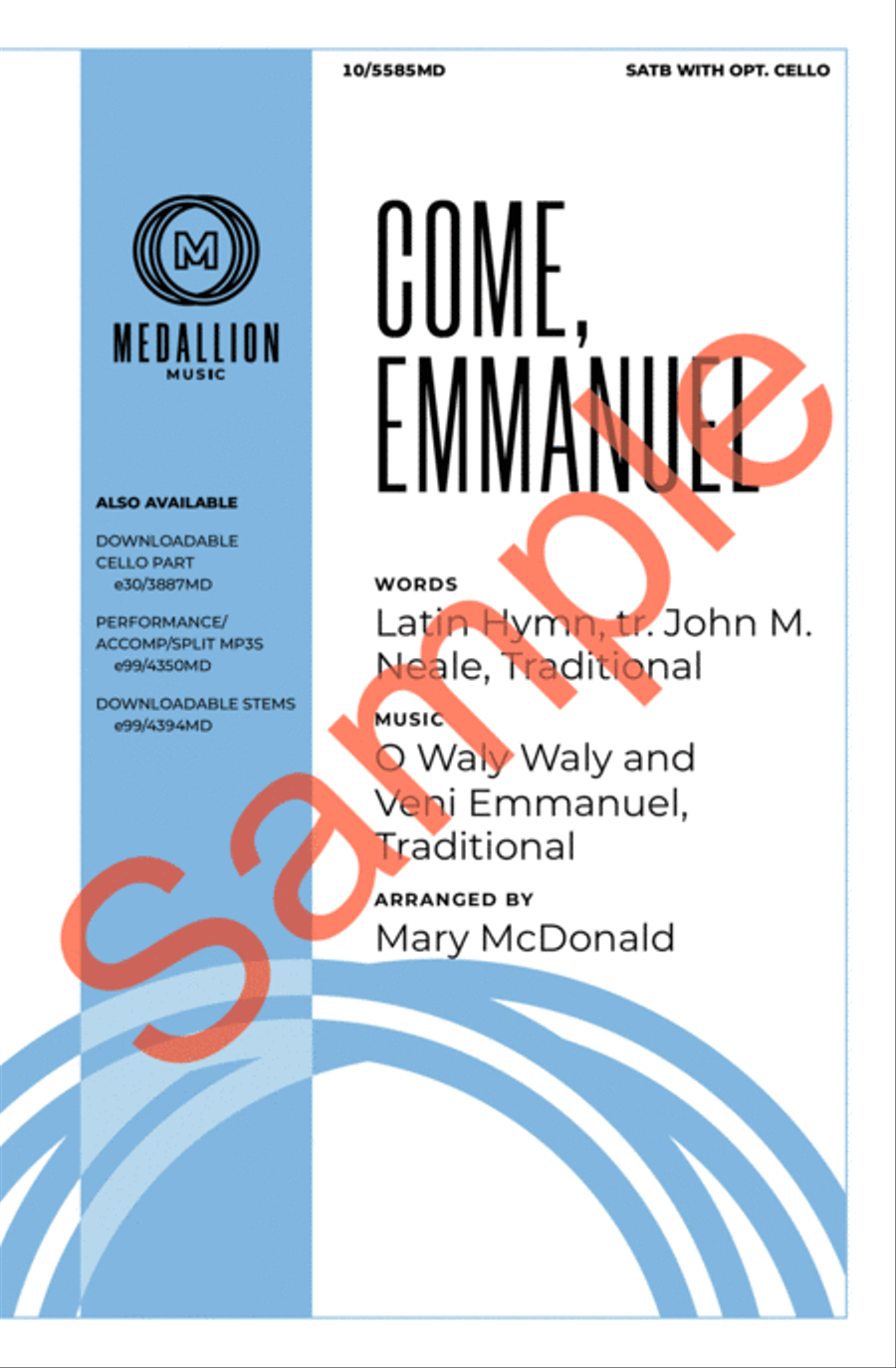 Come, Emmanuel Come, Emmanuel 4-Part scores gallery preview page 2