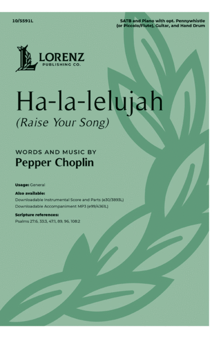 Ha-la-lelujah (Raise Your Song) 4-Part scores gallery preview page 1