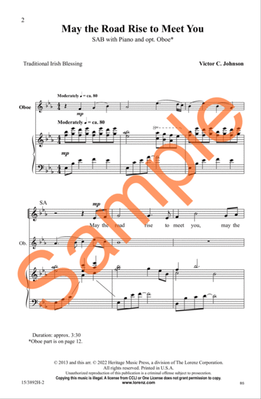 May the Road Rise to Meet You 3-Part scores gallery preview page 3