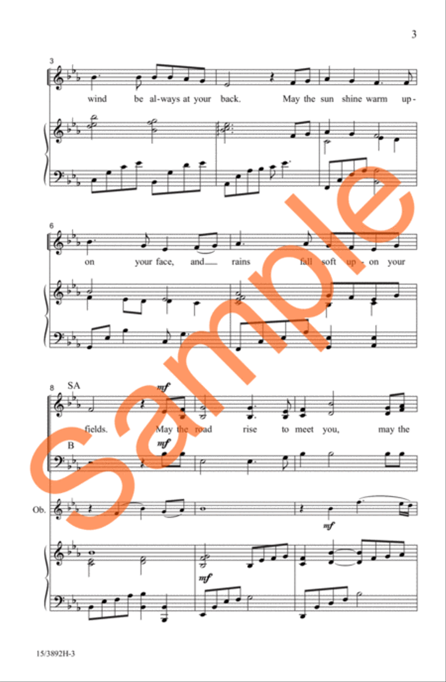 May the Road Rise to Meet You 3-Part scores gallery preview page 4